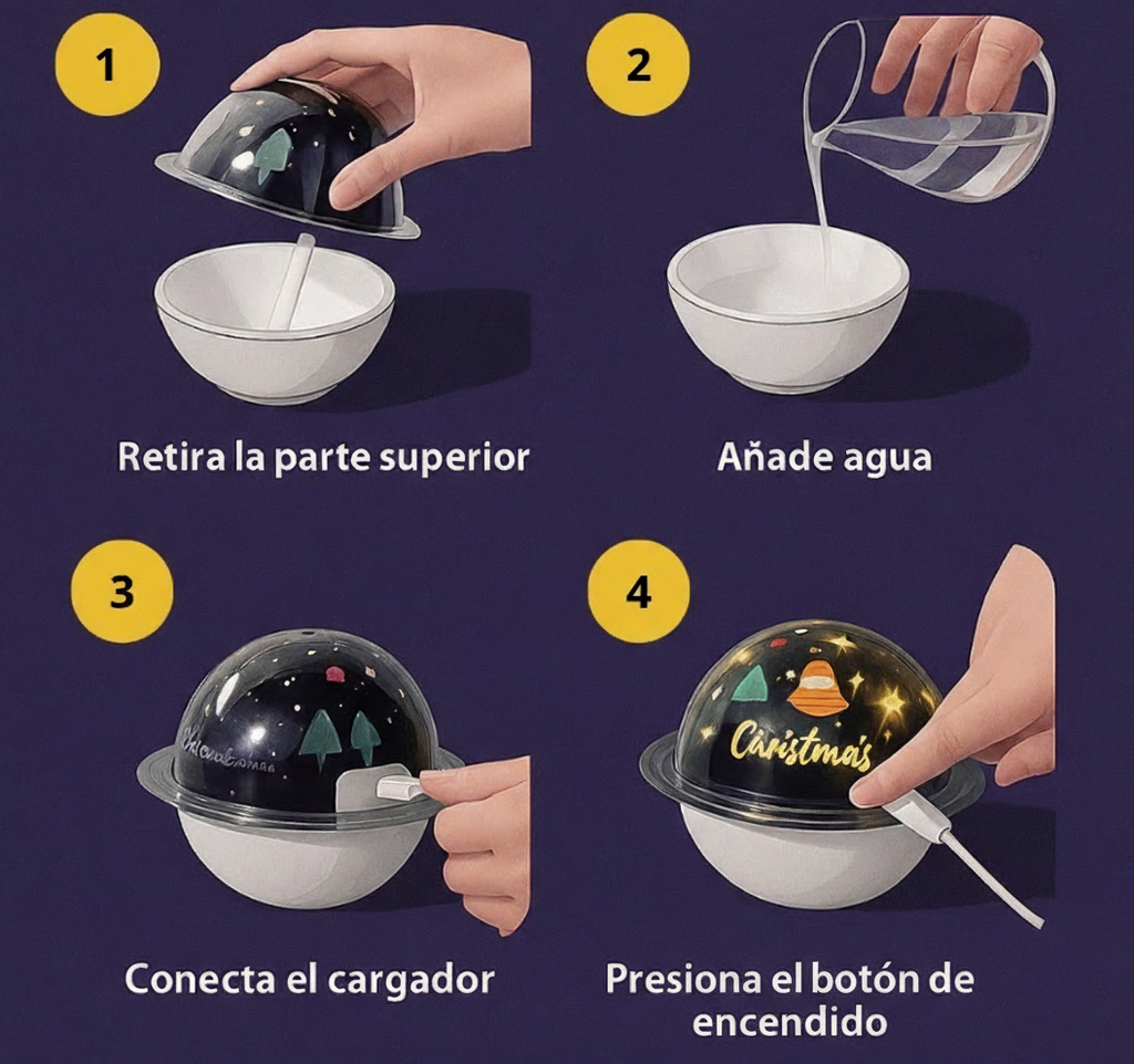 HUMIDIFICADOR PROYECTOR SATURNO